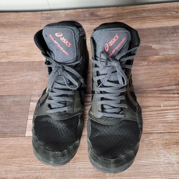 Asics Snapdown 3 Mens 9.5 Wide Wrestling Boxing Shoes Black Mat Grip 1081A031 - Picture 2 of 11